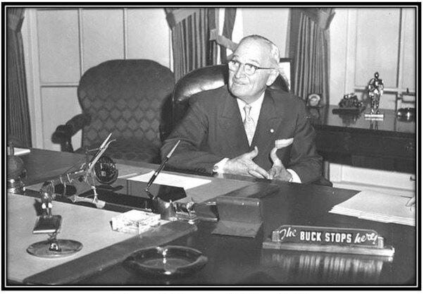 The buck stops here The buck stops here